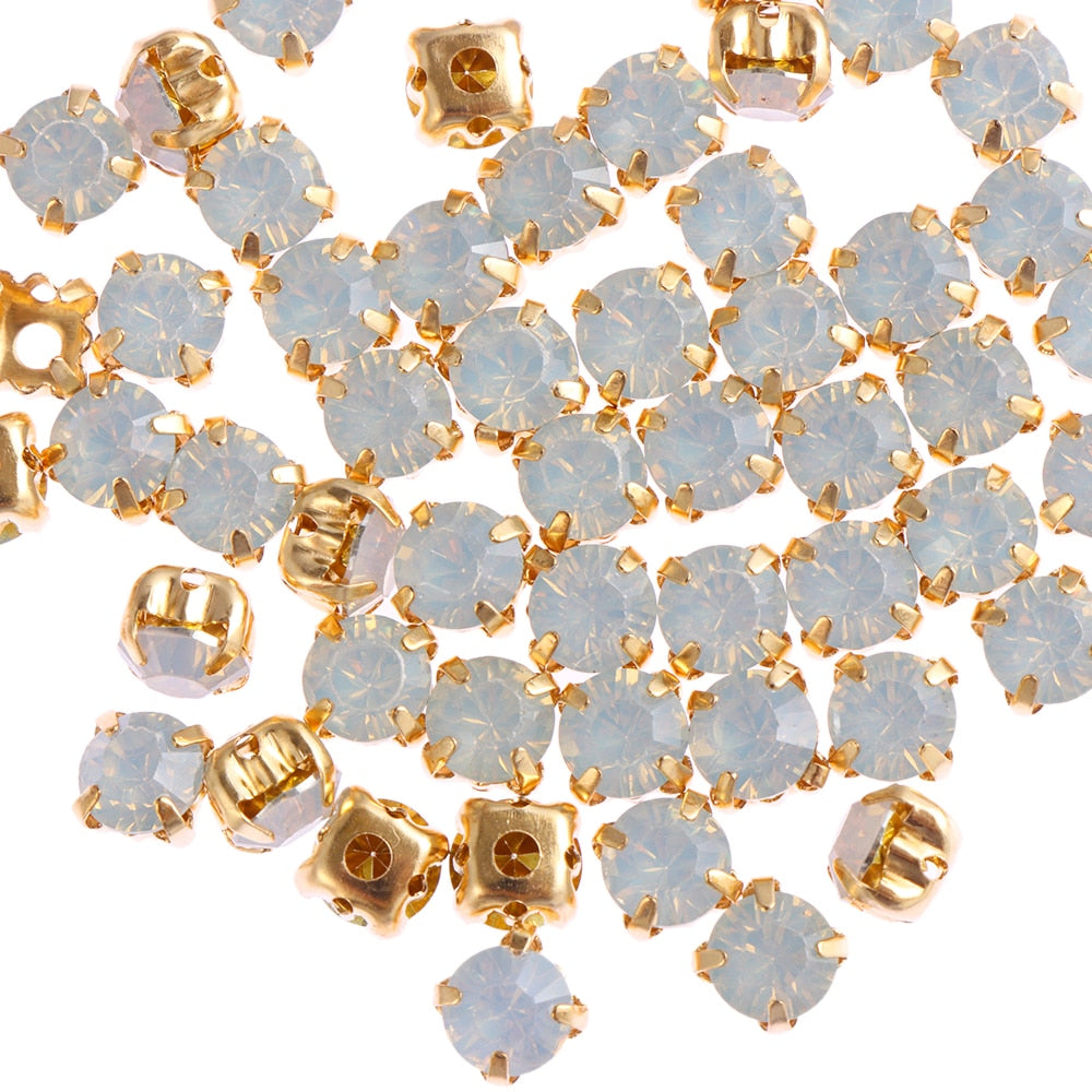 100pcs/pack 6mm Flatback Garment Crystal