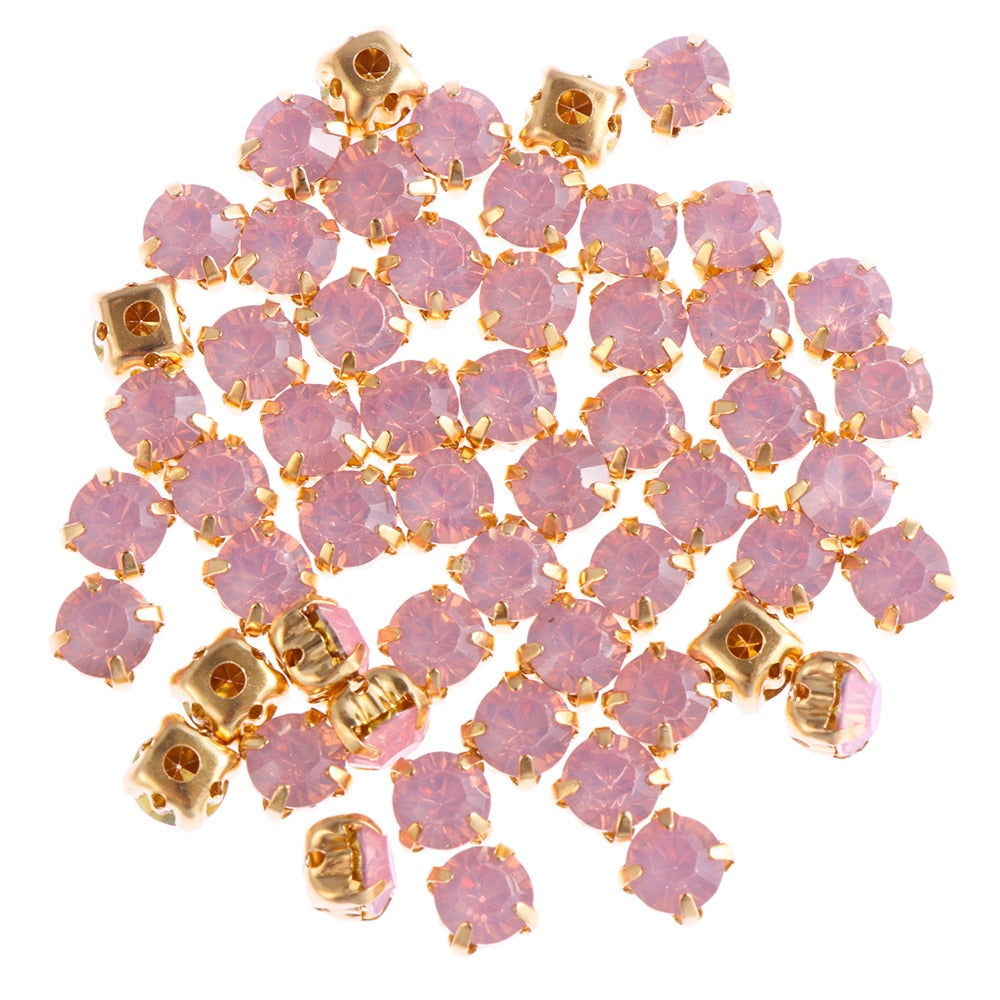 100pcs/pack 6mm Flatback Garment Crystal