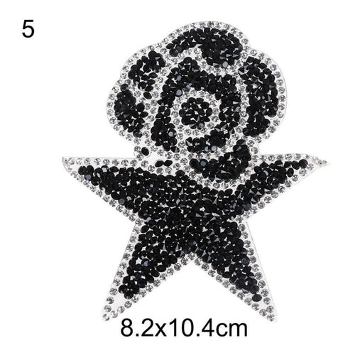 1PC Elegant Applications For Clothes Black Rose