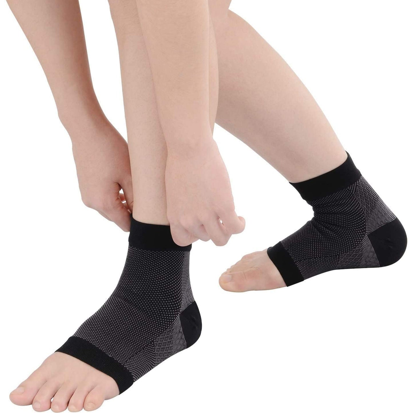 6 Pairs Plantar Fasciitis Compression Socks for Women Men Ankle Brace