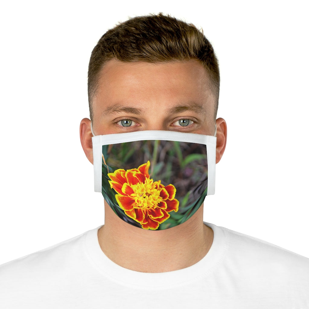 Red and Yellow Flower Cotton Face Mask (EU)