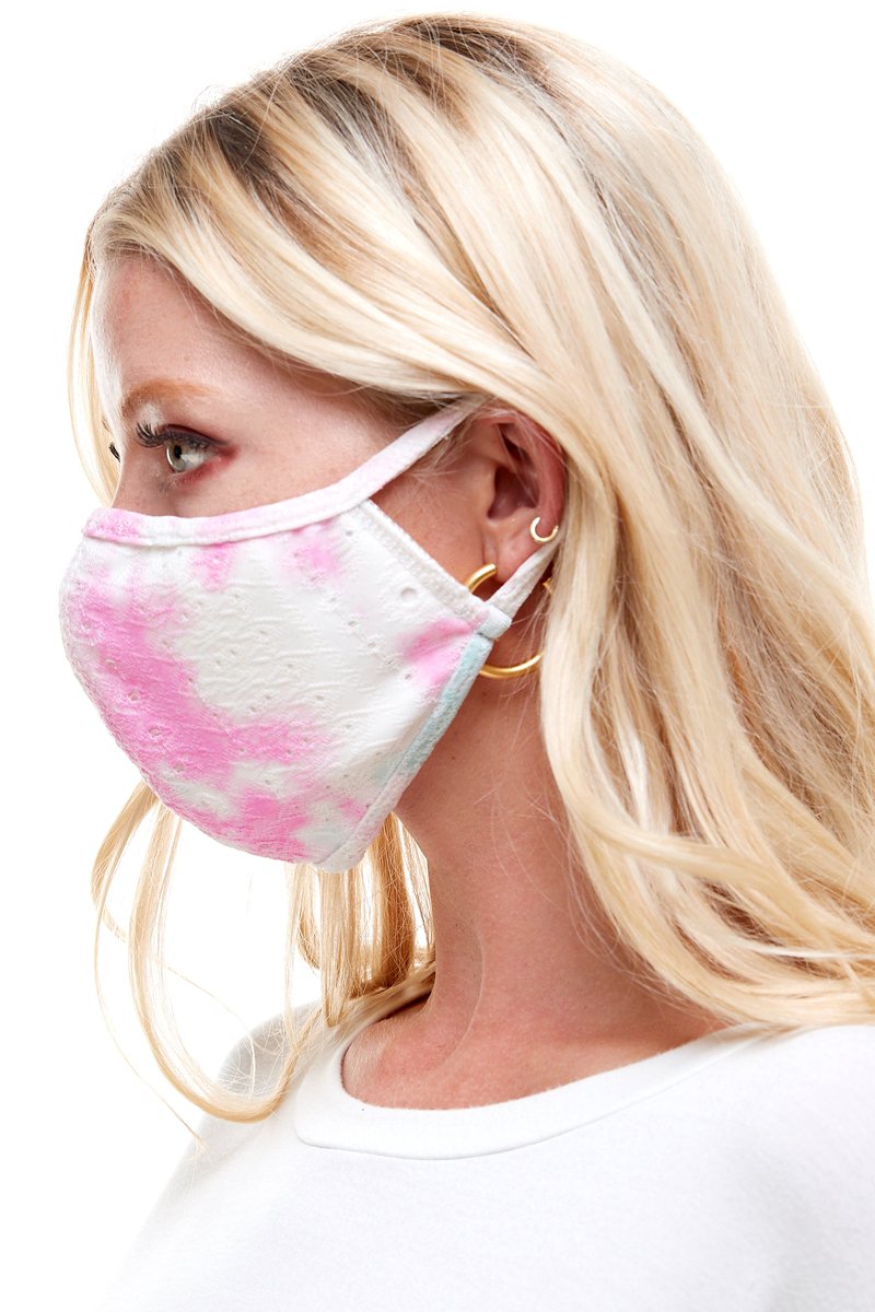 USA made Fashion Soft tie dye reusable fabric mask