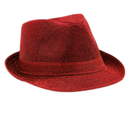 Blinkee REDFABRICFEDORA Soft Fabric Fedora Non Light Up, Red