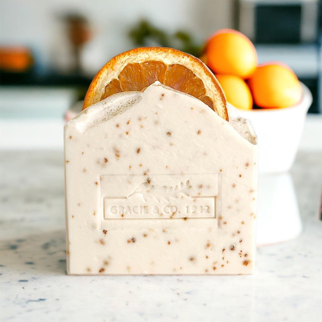 Exfoliating Orange Patchouli Shea Butter Bar