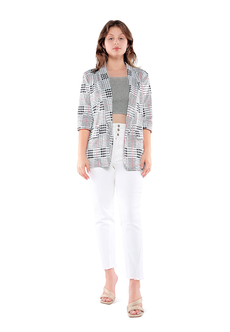 Glaze Print Semi Casual Blazer