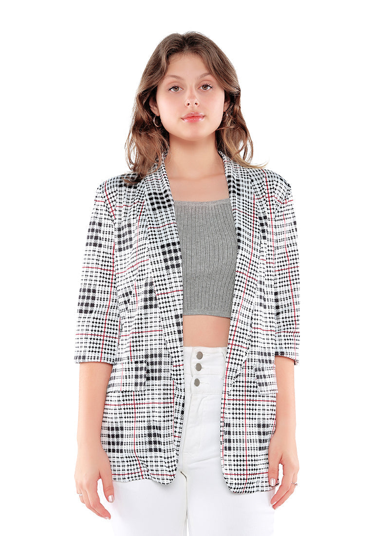 Glaze Print Semi Casual Blazer