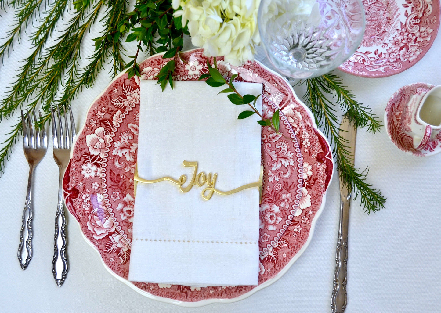 Joy Napkin Wrap- Matte Gold