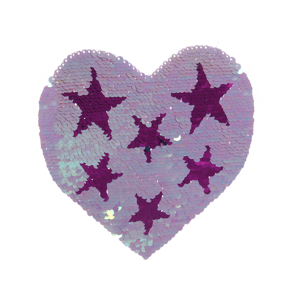 Shiny Star Reversible Sequins Sew On Patch for