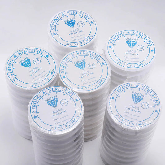 0.4/0.5/0.6/0.7/0.8/1mm Transparent Elastic Rope Round Crystal Line