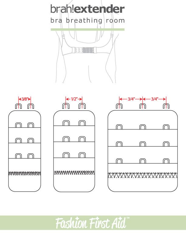 Brah! Extender: bigger bra band breathing room