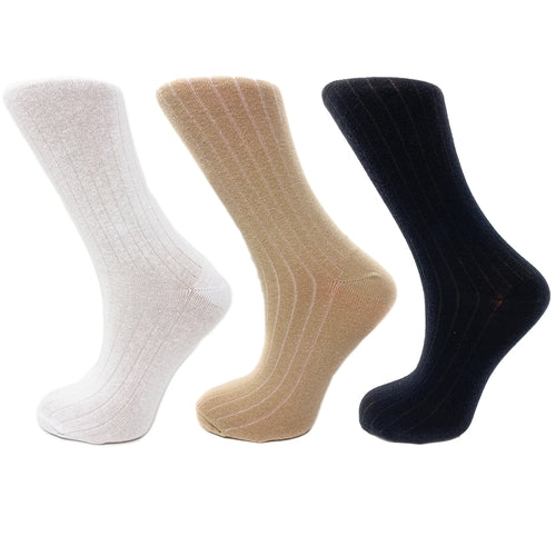 3 Pairs of Women's Mid-Calf Colorful Socks - Soft, Breathable, &