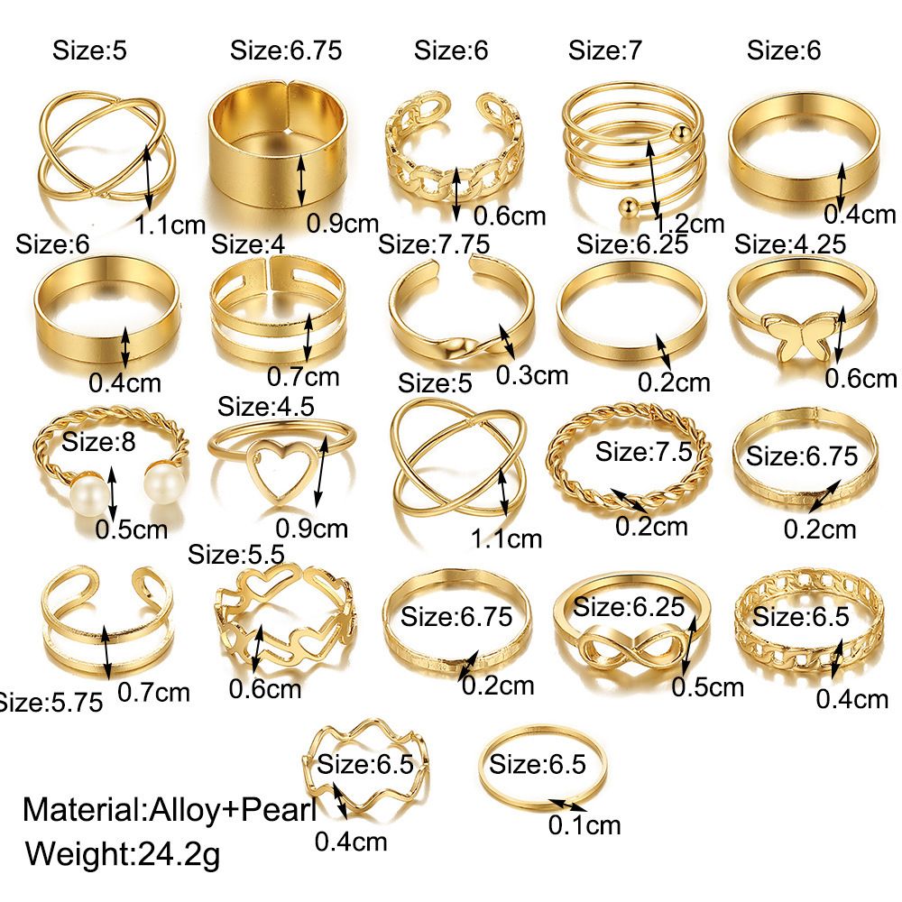 Women's Fashion Multi-Joint Geometric Ring Set