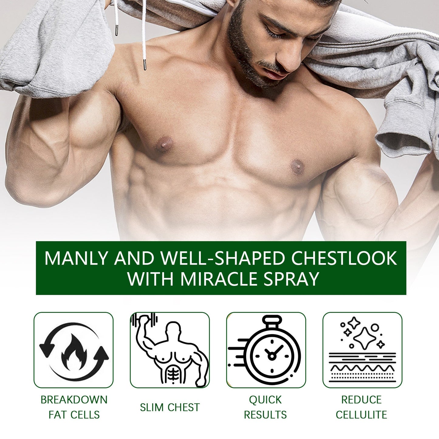 EELHOE Men's Chest Care Firming Chest Skin Anti-Sagging Men's Chest