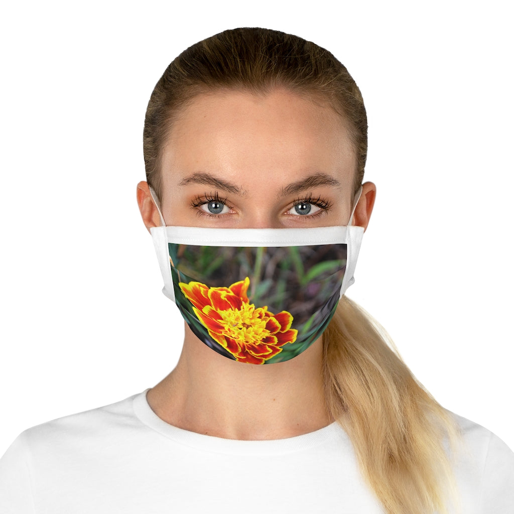 Red and Yellow Flower Cotton Face Mask (EU)