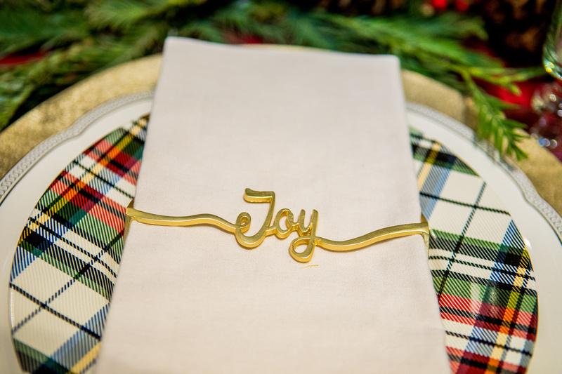 Joy Napkin Wrap- Matte Gold