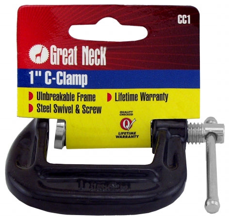 Great Neck Saw 1in. Adjustable C Clamps  CC1