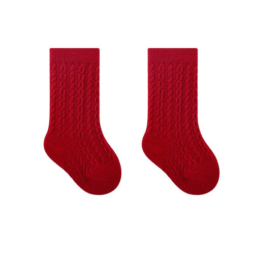 Warm Boneless Children’s Fleece-lined Socks for Autumn and Winter,